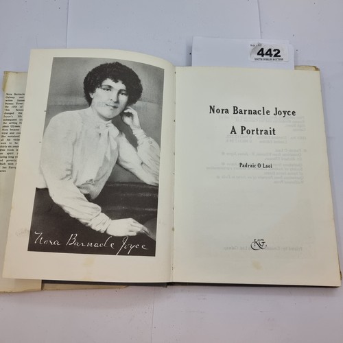 442 - Star Lot : Very rare book, Nora Barnacle Joyce A portrait by Padraic O Laoi published in 1982. Hand ... 