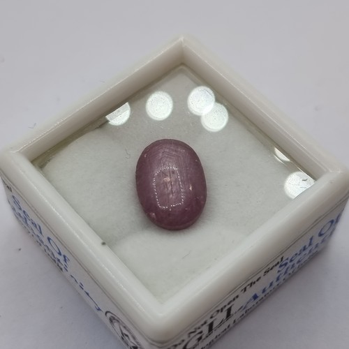 415 - A natural amethyst, weight 5.37 carats. Comes with gemstone certificate. Together with a natural sty... 