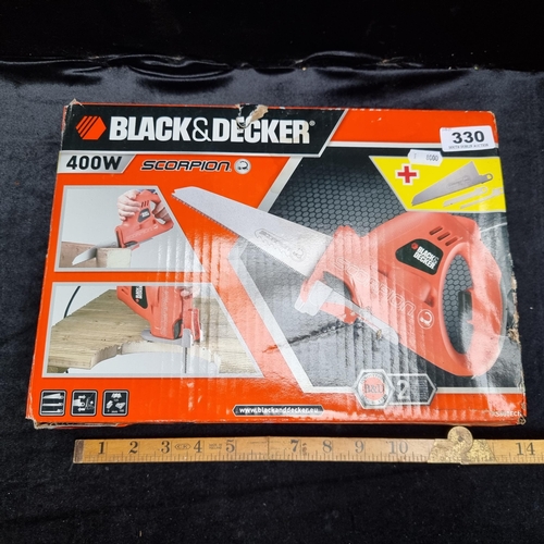 330 - Black & Decker Scorpion Power Hand Saw KS890ECN in original box