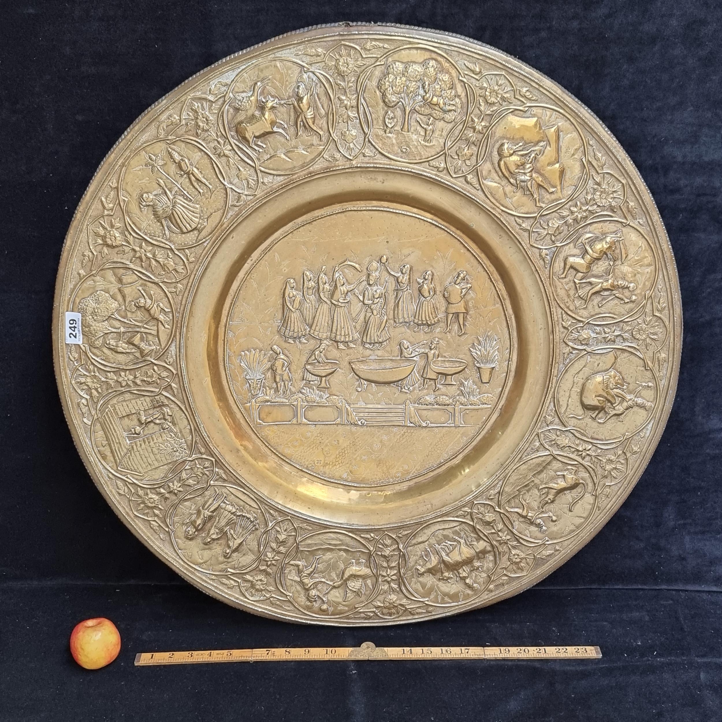 Indian brass plate.
