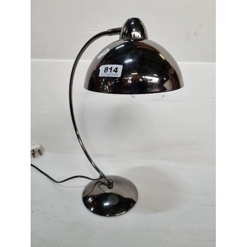 814 - Attractive chrome table lamp. Great shape.