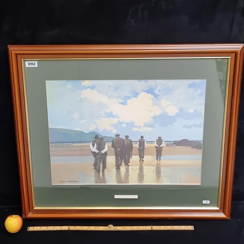 92 - Large framed high quality print of John Skelton's Men of Aran.