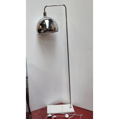 94 - Italian designer reading light with marble base, (base has been repaired)