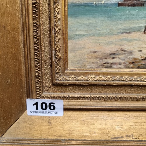 106 - Good size original oil on board signed bottom right R Malcolm Lloyd (1859-1907), dated 1877. Artist ... 