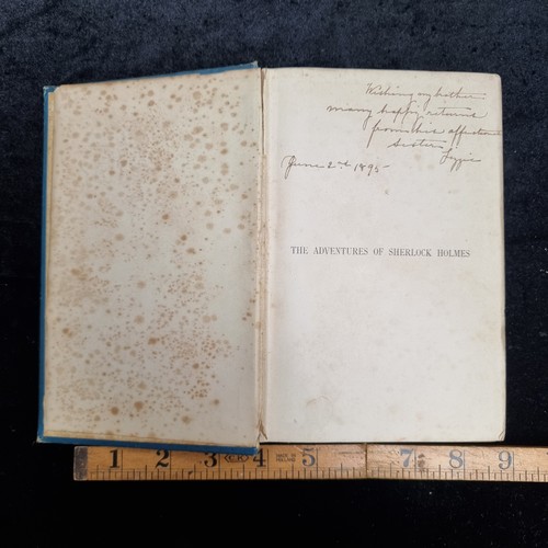 156 - An antique copy of 'The Adventures of Sherlock Holmes' by A. Conan Doyle, published in 1895.