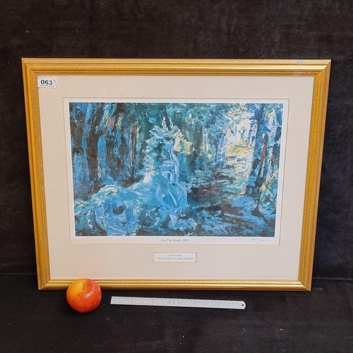 63 - Good sized limited edition print (2669/3000) by Jack B. Yeats, titled 'For the Road, 1951', this pri... 