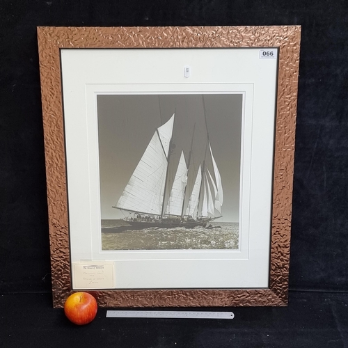 66 - Good size, very high quality photographic print, titled 'Sailing at Cowers', by Marshall Arts.