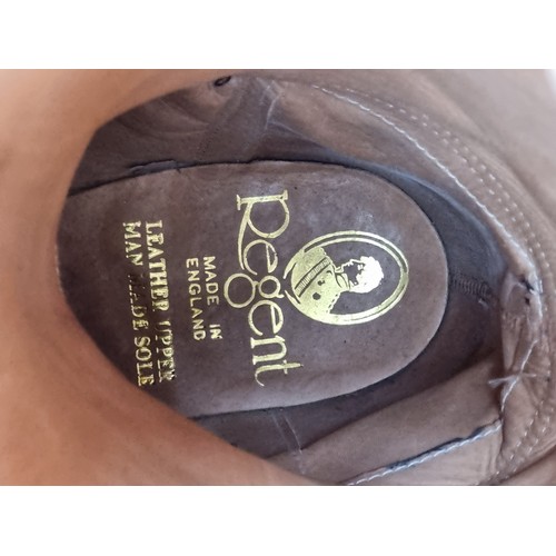 249 - A pair of ''Regent'' leather riding boots. Size 5 1/2. In good condition. Soles look hardly worn. Ov... 