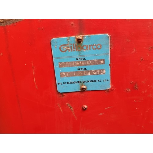 252 - Star Lot : A Vintage Red Gilbarco Petrol Pump. Model AE256-A2. Serial AC 12749. With an EBW 402 Gas ... 