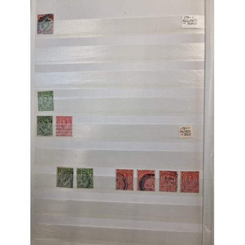 337 - A large, fully furnished stamp album, containing some high valued sets from the UK and Ireland. Toge... 