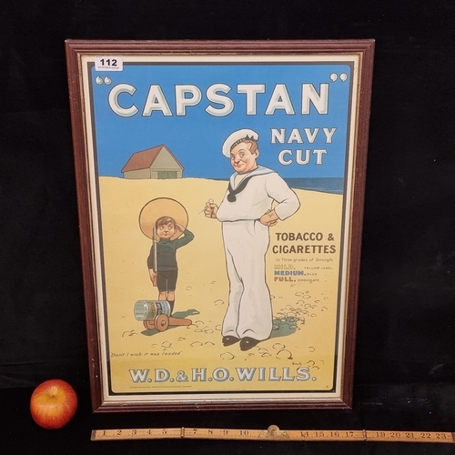 112 - Large print of an advertisement for 'Capstan Navy Cut Tobacco and Cigarettes'