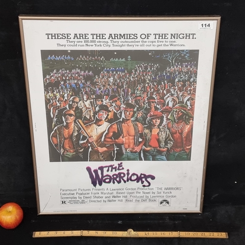 114 - Large print of a movie poster for the 1979 film 'The Warriors'.