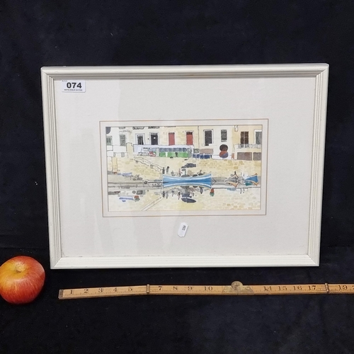 74 - Good size, original ink and water colour, signed by artist Walter Bernardini, 2003, entitled 'Reflec... 