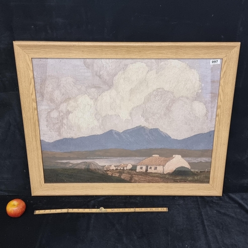 97 - Very Large, high quality print of a Paul Henry (1877-1958) painting. Henry was an Irish artist noted... 