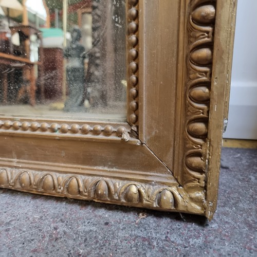 69 - Star Lot: Stunning, very large Georgian over mantle mirror with heavy wooden back, lovely gilt frame... 