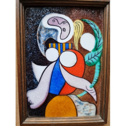 99 - Star Lot : Important original Ceramic rendition of Picasso's 'Femme a la Fleur' (Woman with a Flower... 