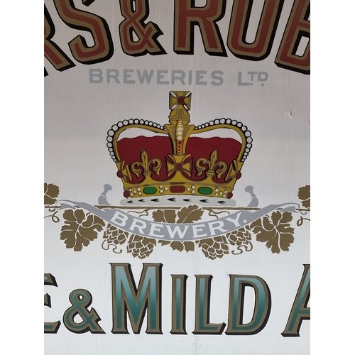 107 - Very large, 100% original mirror sign for Moors' & Robinson's Pale & Mild Ales. Bottom of image read... 