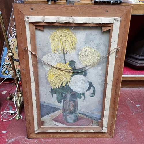 305 - Star Lot: Very large original oil on canvas showing coal workers on a dock with a helping child, det... 