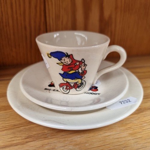 A vintage Noddy children s tea set c. 1960 including six cups saucers plates a milk jug and sug