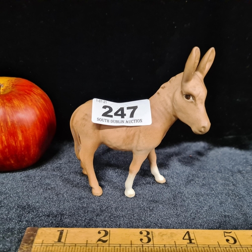 247 - Beswick porcelain figure of a donkey. In very good condition.