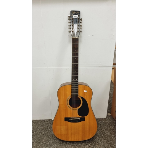 761 - Karin Sf 160 vintage 12 string guitar, Heavy nice quality one tuning pin missing.