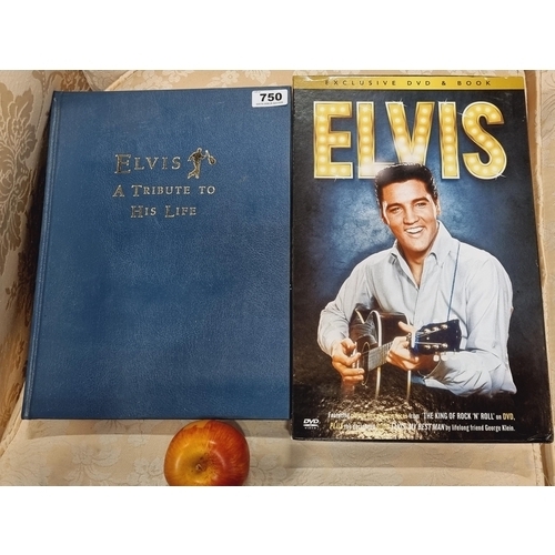 750 - Two Elvis Presley items, including a book entitled 