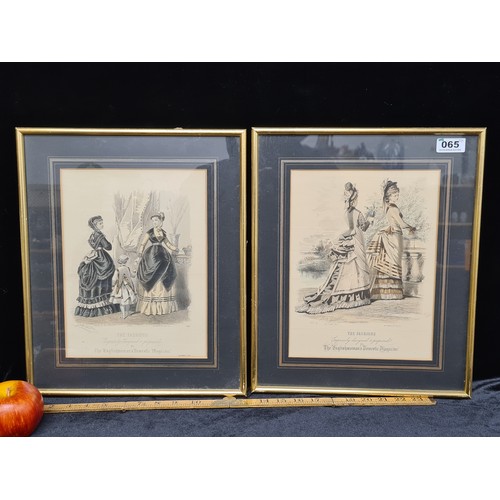 65 - Two antique prints showing 