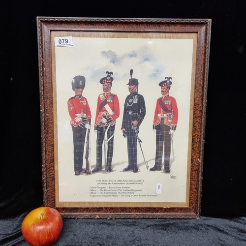 79 - A good sized print of uniformed figures from 