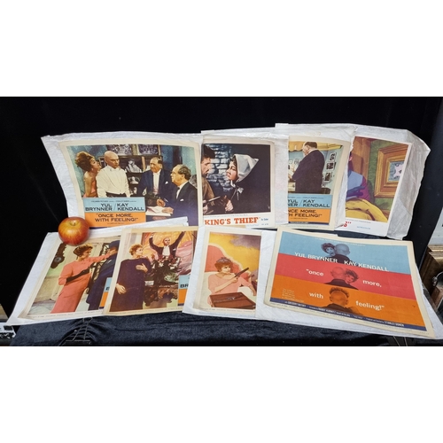 145 - Eight original 1950s & 1960s lobby posters, including 5 colourful posters for the Yul Brynner classi... 