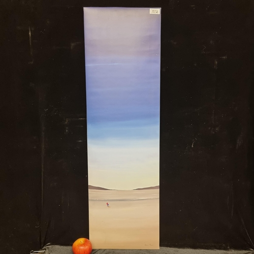72 - A large high quality print by Dutch artist Hans Paus of an ephemeral beach scene with a lovely gradi... 