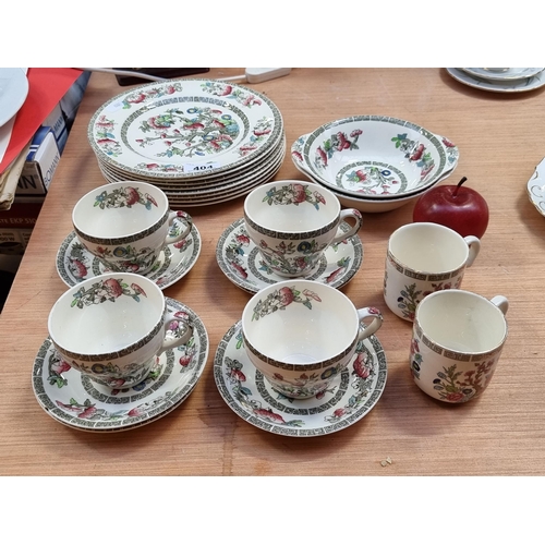 404 - 22 pieces of Johnson's Brother's China in the ''Indian Tree'' Pattern.