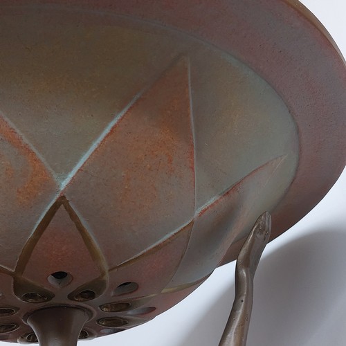 285 - Star Super Star Lot  A highly unusual free standing 1960s Art Deco style sculptural lamp. The column... 