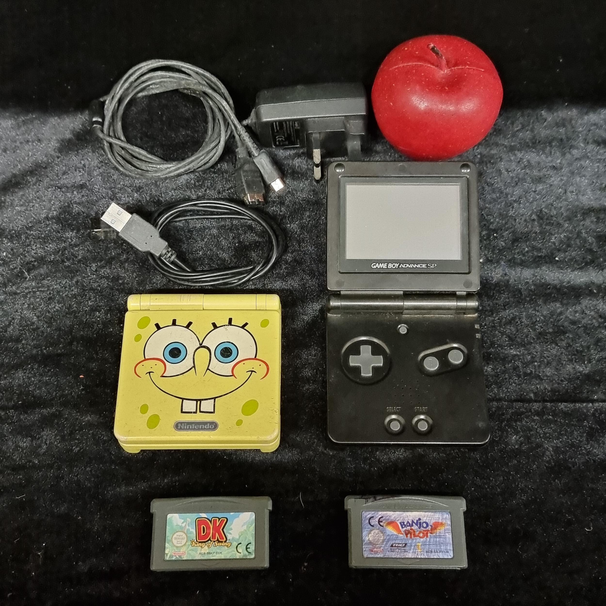 Nintendo SpongeBob outlets SquarePants GameBoy Advance SP AGS - 101 w/ Game