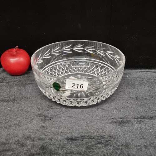 216 - A vintage Waterford Crystal 8