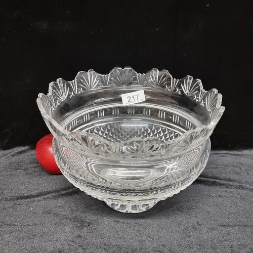 217 - Star Lot : A large Waterford Crystal 