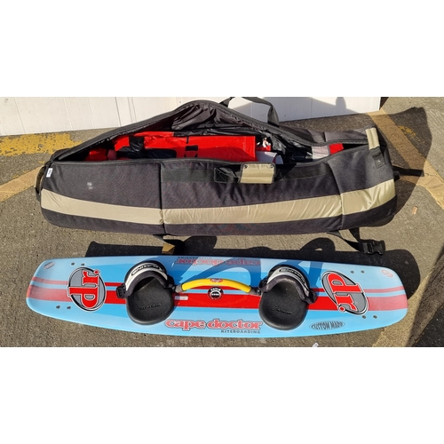 790 - A Waveline Flip Tip Kiteboard with large carry case. Very expensive new great piece of kit.