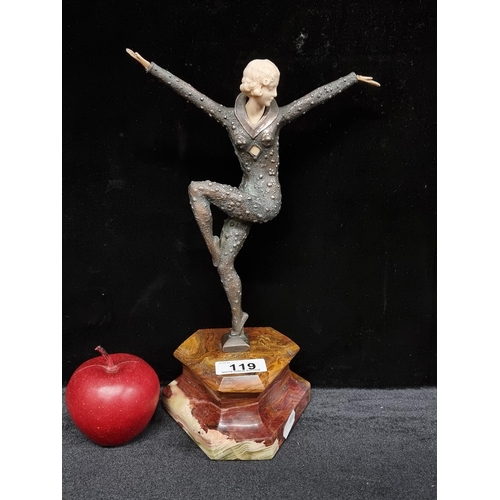 119 - Star Lot :  A very heavy unusual Art deco 1920s figure 