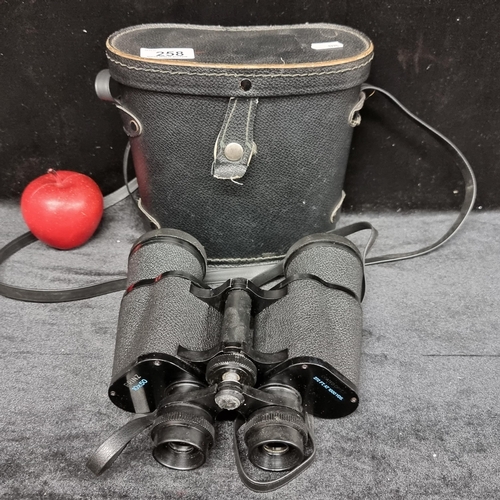 258 - A pair of PRINZ binoculars with 10x50 magnification. Circa 1970s in original case.