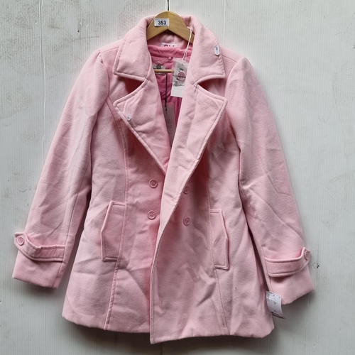 353 - Two ladies' jackets in pink, including an ONLY blazer in the Lucy Maddy style (UK 42) with a SH Coll... 