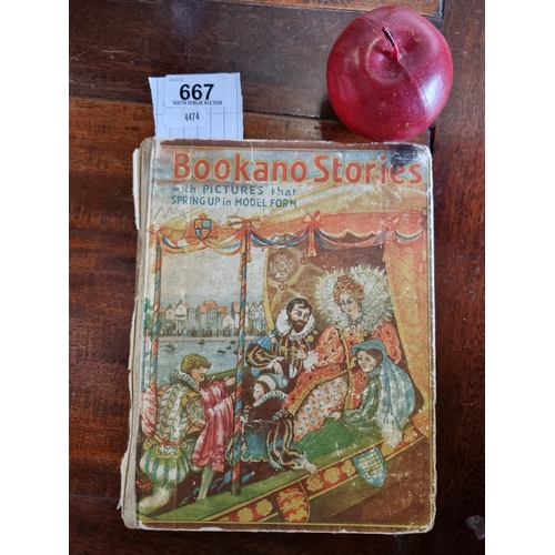 667 - A Bookano Stories hardback book by S.Louis Giraud with pop up pictures in rich colours dating to the... 