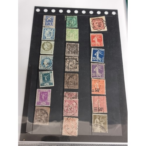 110 - A large organised stamp folder containing over 60 pages of early European collectable stamps of fine... 