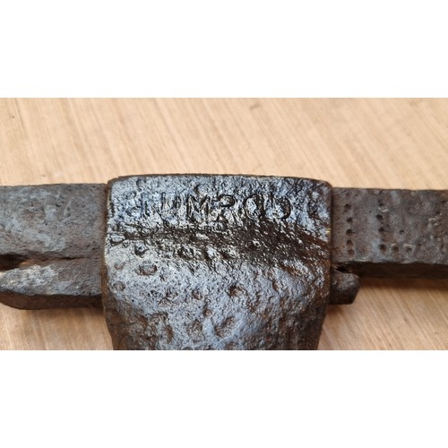 761 - A very early antique Nimrod hunters axe and with wooden handle. A great example of an early axe. L81... 