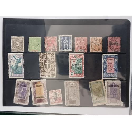 110 - A large organised stamp folder containing over 60 pages of early European collectable stamps of fine... 