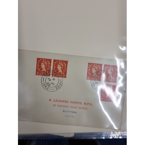 158 - A well organised stamp album of a superb collection of first day covers, over 40 pages. Collection i... 