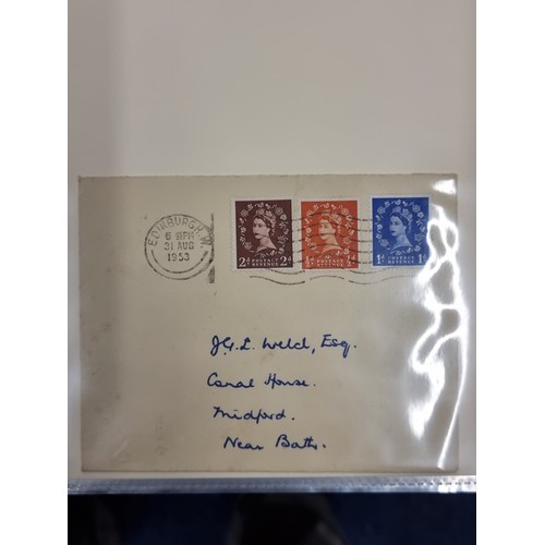 158 - A well organised stamp album of a superb collection of first day covers, over 40 pages. Collection i... 