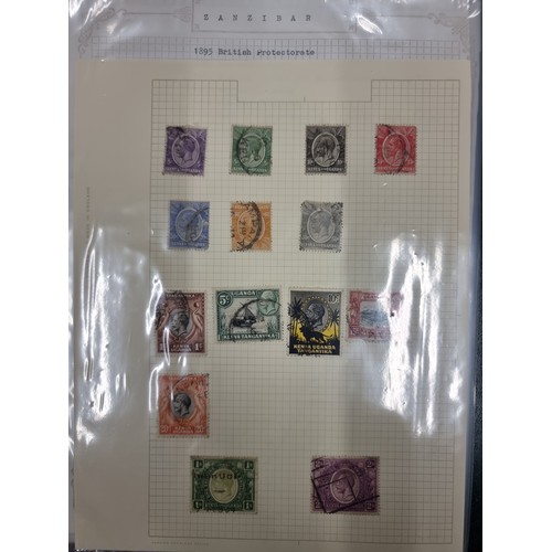 166 - A organised stamp folder of central Africa examples (over 50 pages), with examples from the Colonial... 