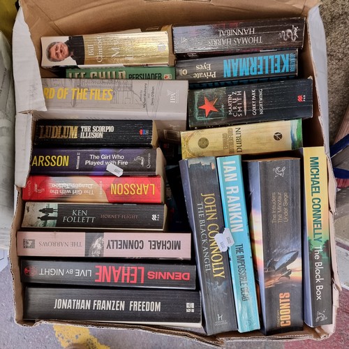 687 - A Huge collection of books in 10 card board boxes unchecked from a big house clearance.