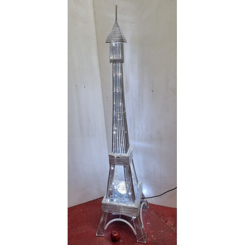 509 - A large beautiful Eiffel Tower LED floor lamp. A great statement piece, Mm: 158cm tall New we took i... 