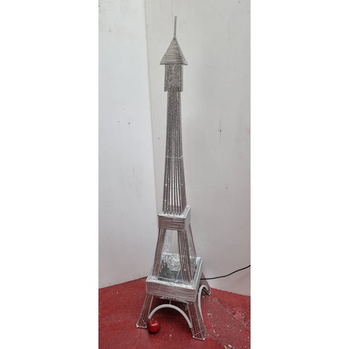 509 - A large beautiful Eiffel Tower LED floor lamp. A great statement piece, Mm: 158cm tall New we took i... 