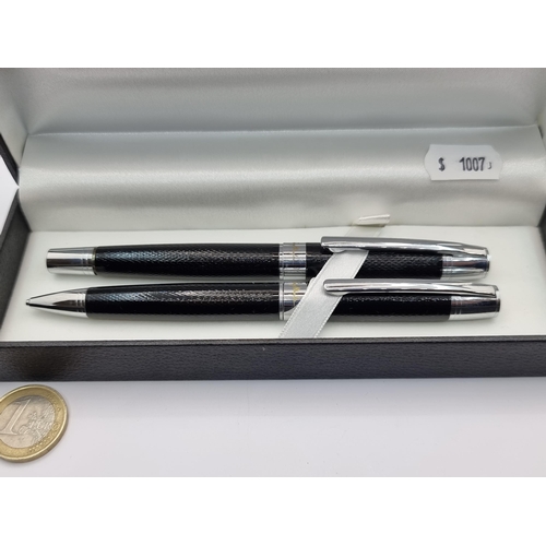 29 - Two Thiery Mugler ballpoint pens in original presentation box.